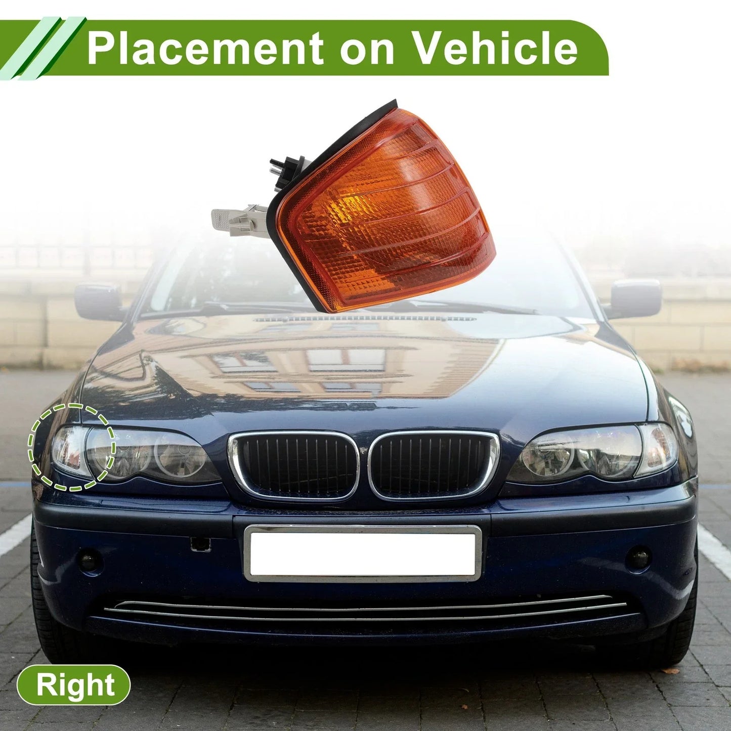 Right Corner Signal Light Cover for Mercedes-Benz (1994-2000)