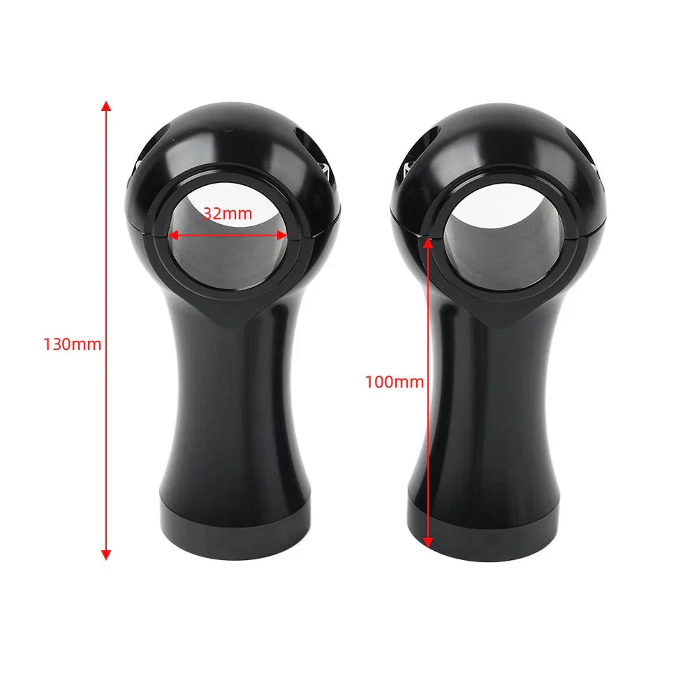 4" Handlebar Riser Clamp Mount for Harley Dyna Softail