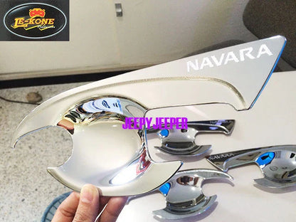Chrome Door Handle Cover Insert Bowl Trim for Nissan Navara NP300 (2015)
