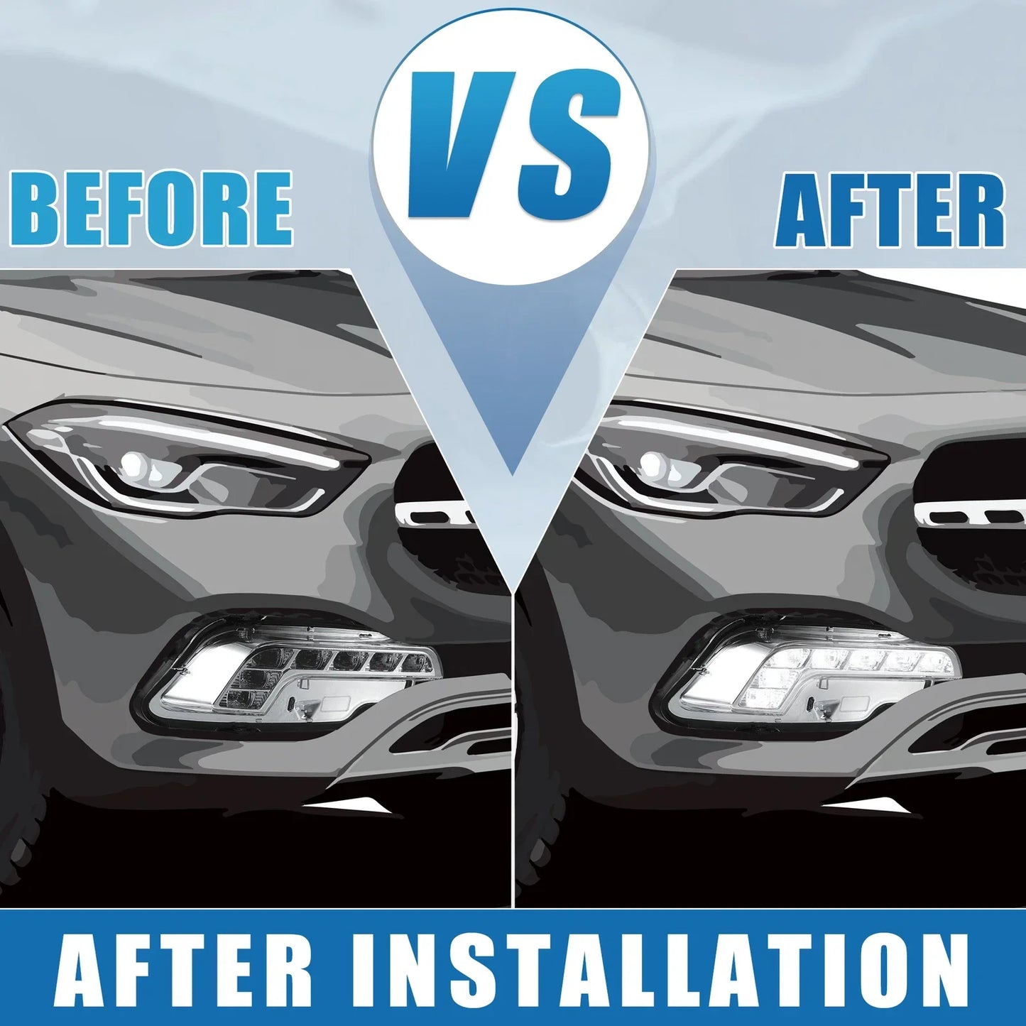 LED Daytime Running Lights for Mercedes