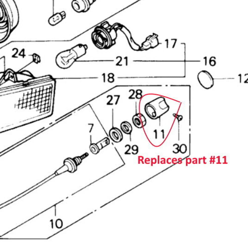 Headlight Adjustment Knobs for Honda GL1500 Goldwing (1988-2000)