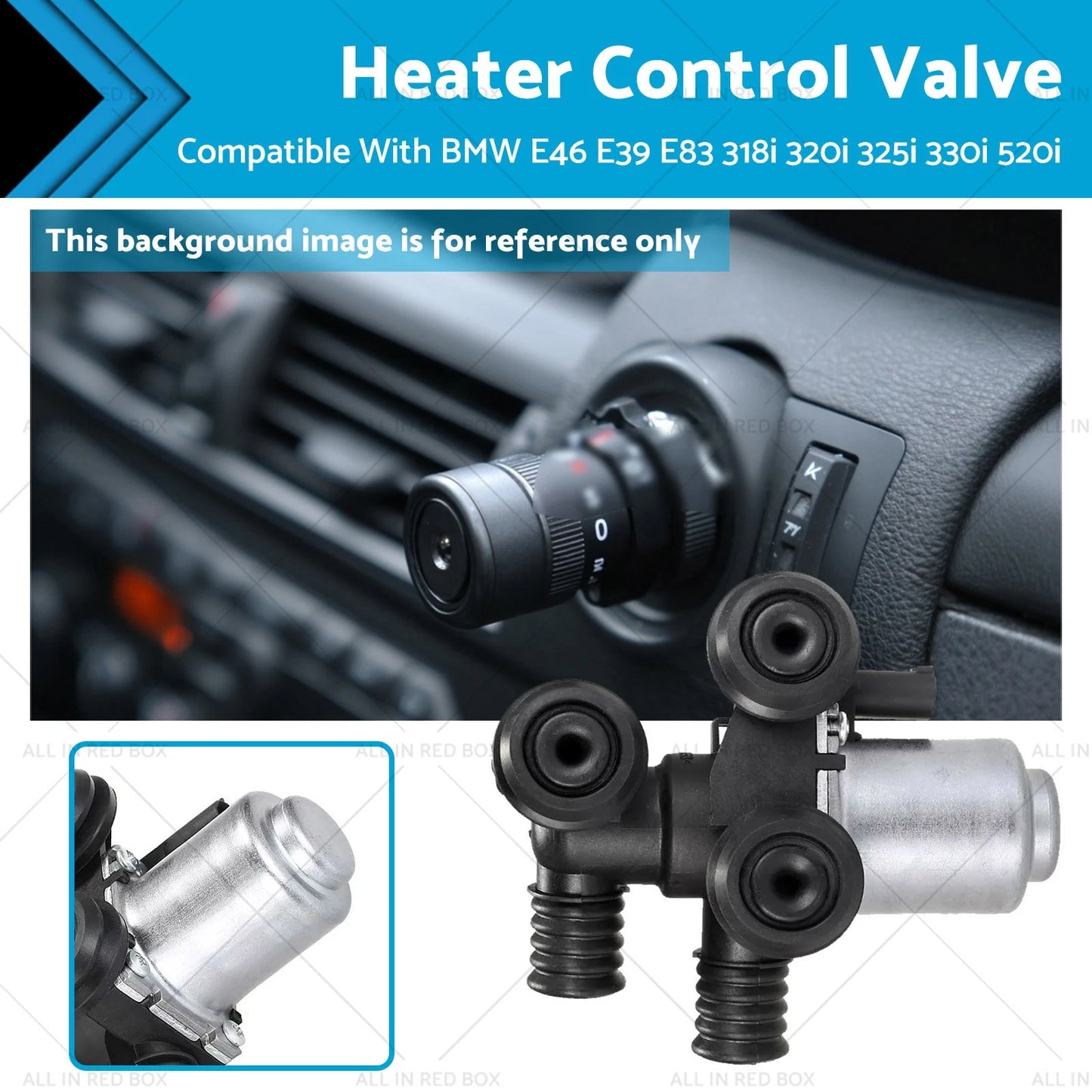Heater Control Valve for BMW E39 520i 523i 525i 530i X3 E83 (1997-2006)
