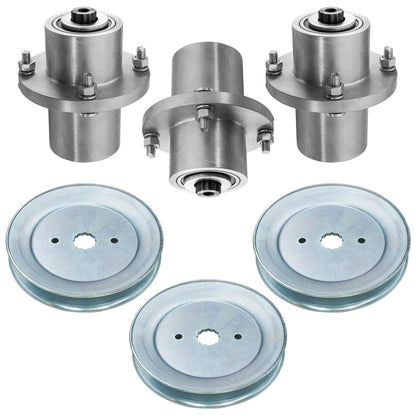 Deck Spindle Assembly with Pulley for Hustler FasTrak SDX (2020–2024)