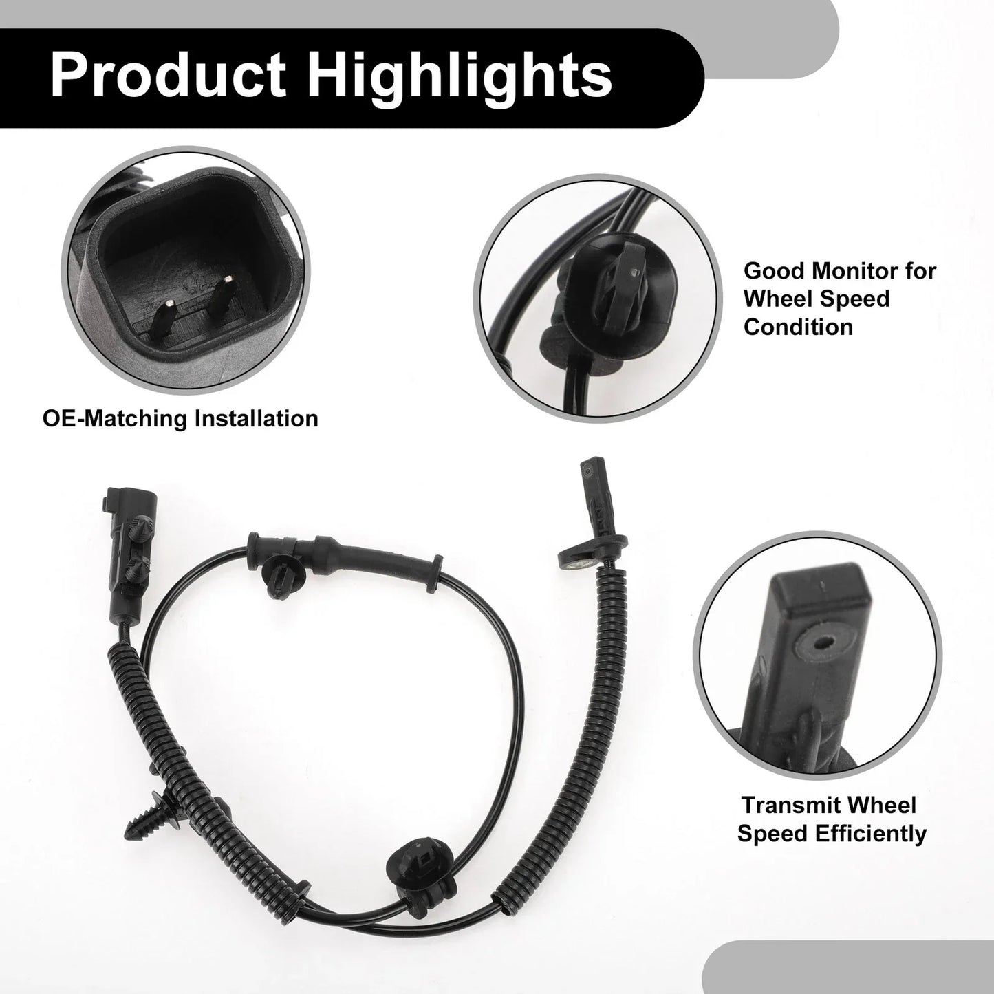 ABS Wheel Speed Sensor Kit for Dodge - 1 x Rear Left/Right ()