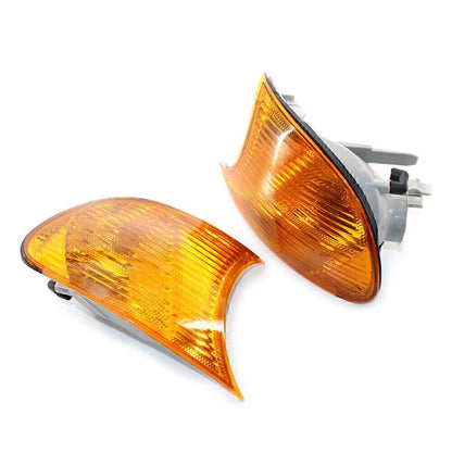 Front Turn Signal Lights with Yellow Lens for BMW E46 3-Series (2000-2001)