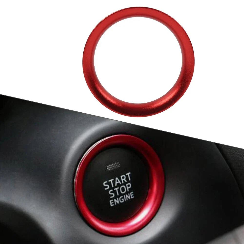 Red Engine Start Push Button Ring Trim for Mazda 3, 6, CX-5 (2014-2023)