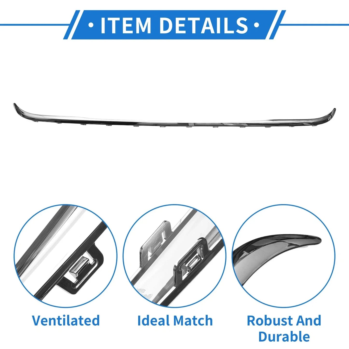 Rear Lower Center Bumper Grille Trim for Mercedes-Benz GLC300 4Matic (2016-2023)