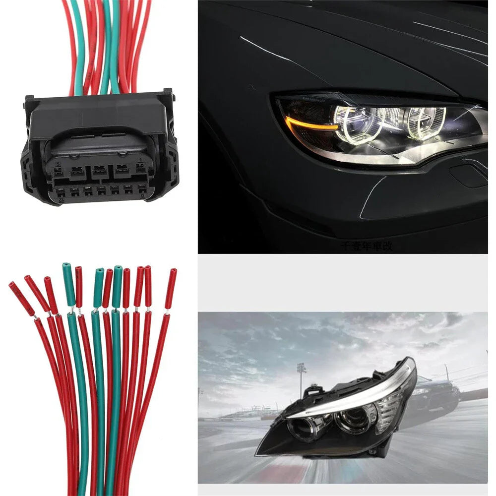 Headlight Plug Socket Connector Wire Harness for BMW 1 3 5 7 Series MINI Z4 X1 (2006-2020)