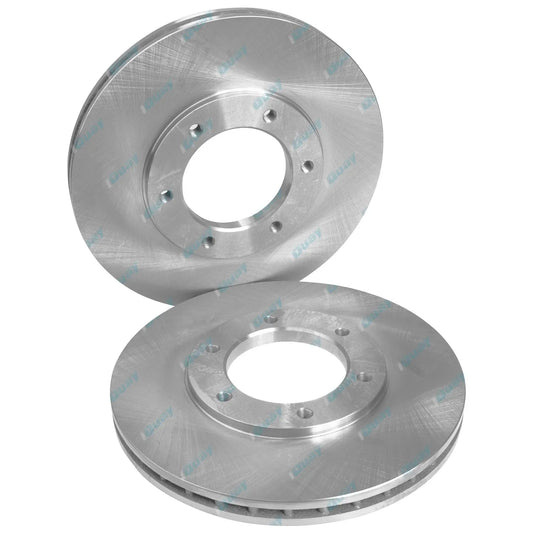 2 Front Disc Brake Rotors for Nissan Patrol GQ Y60 6cyl 4.2L 1992-1997