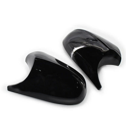 Gloss Black Side Rear Mirror Cover Caps for BMW E90 3 Series (2009-2011)