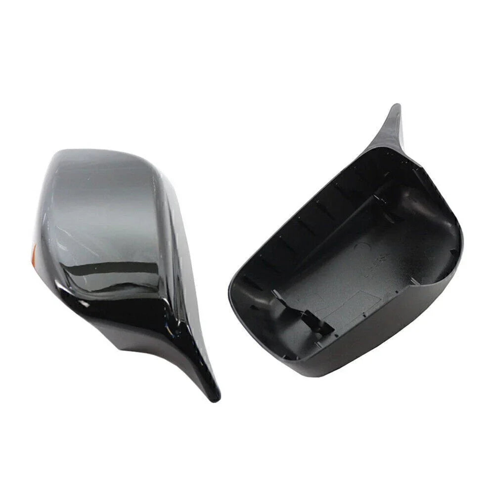Rear View Mirror Cover Trim Black for BMW E60 E61 (2004-2007)