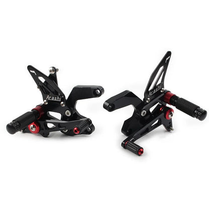 Rear Footpegs for Kawasaki Z900 2021-2023 - Black Aluminum
