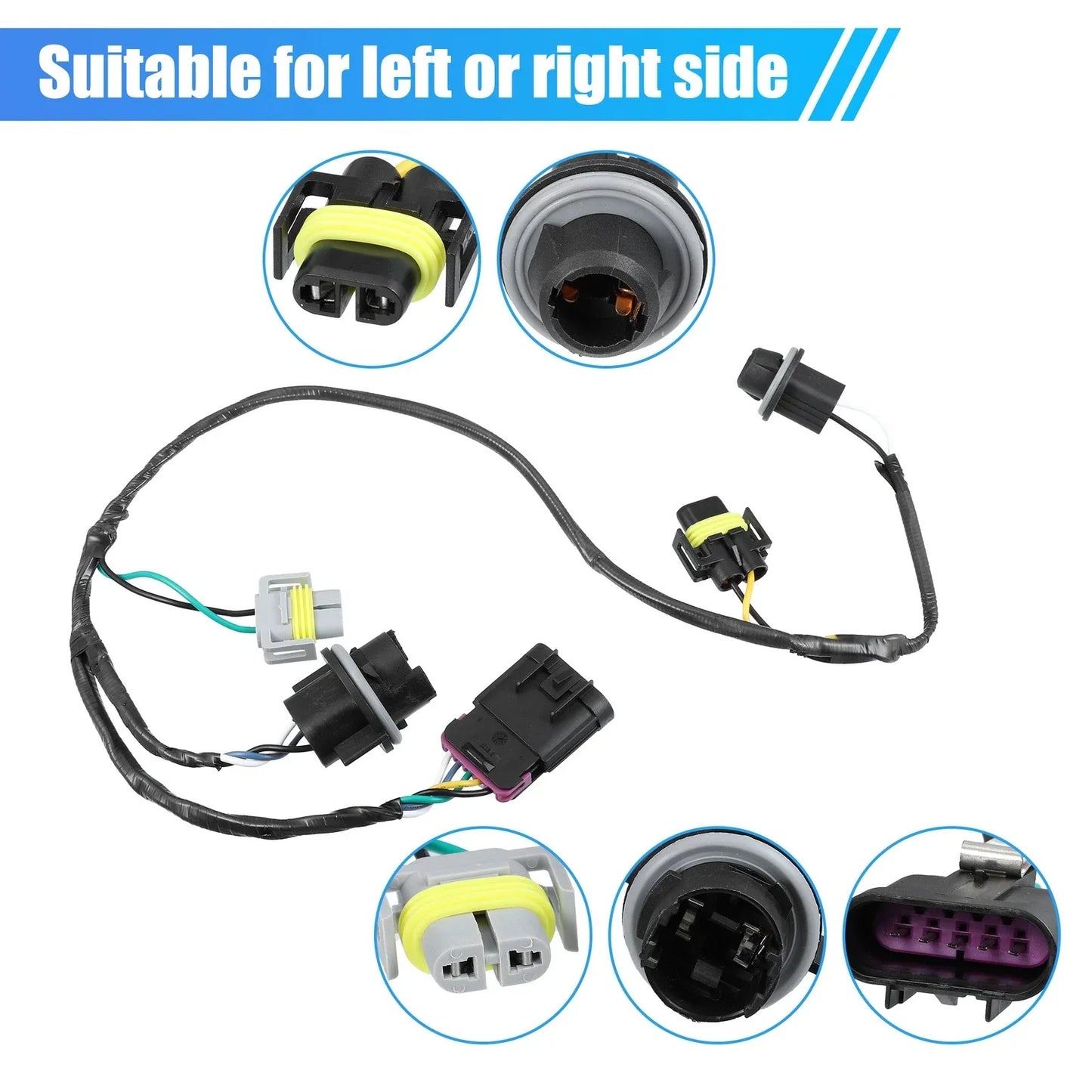 Front Headlight Wiring Harness Socket for Chevrolet Malibu (2008-2012)