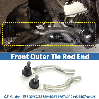 2 x Front Outer Tie Rod Ends for Acura TSX (2009-2014)