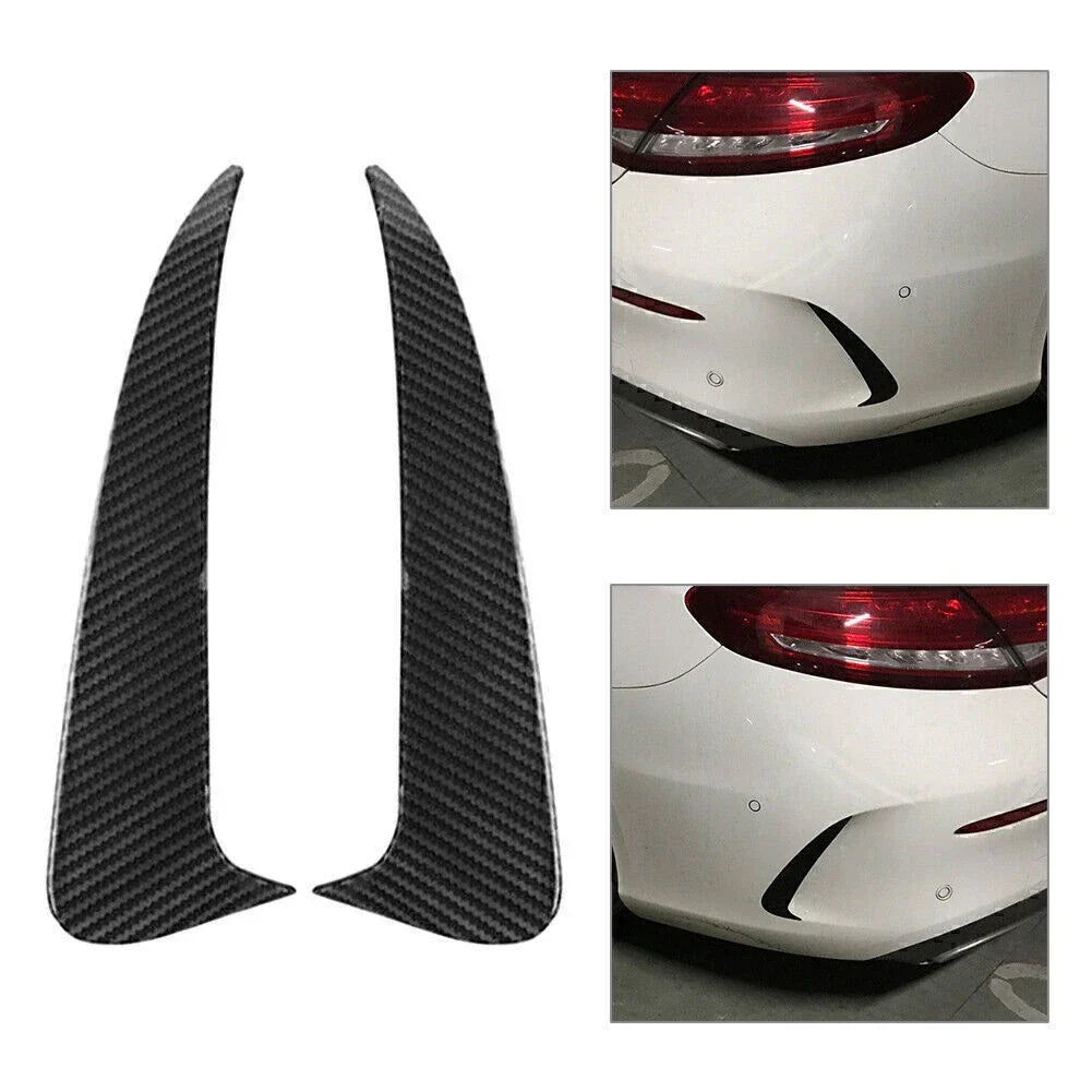 Rear Bumper Splitter Spoiler Air Vent for Mercedes Benz C Class Coupe (2015-2021)