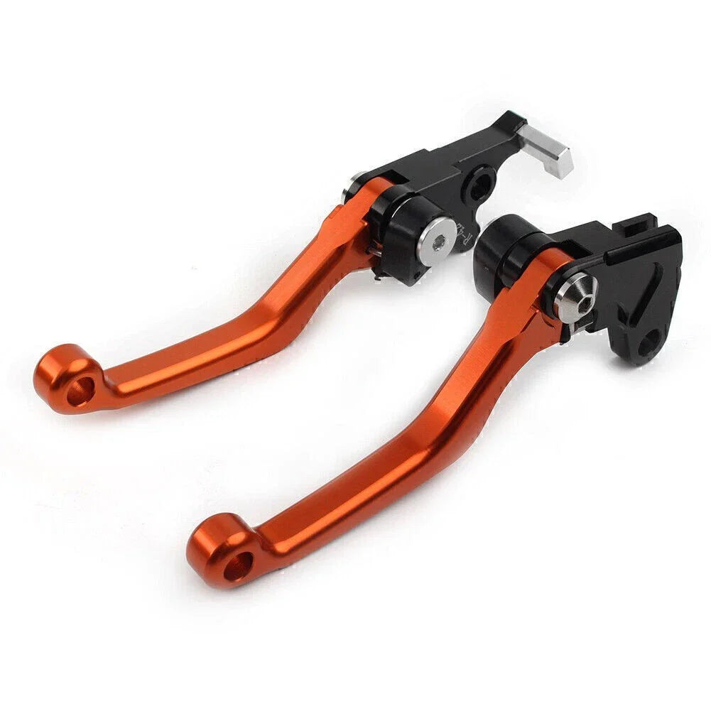 CNC Orange Pivot Clutch Brake Levers for Suzuki DRZ400S/SM/E (2000-2022)