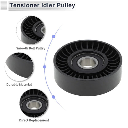 Drive Belt Idler Pulley for Mercedes-Benz A-Class (1997-2014) Black
