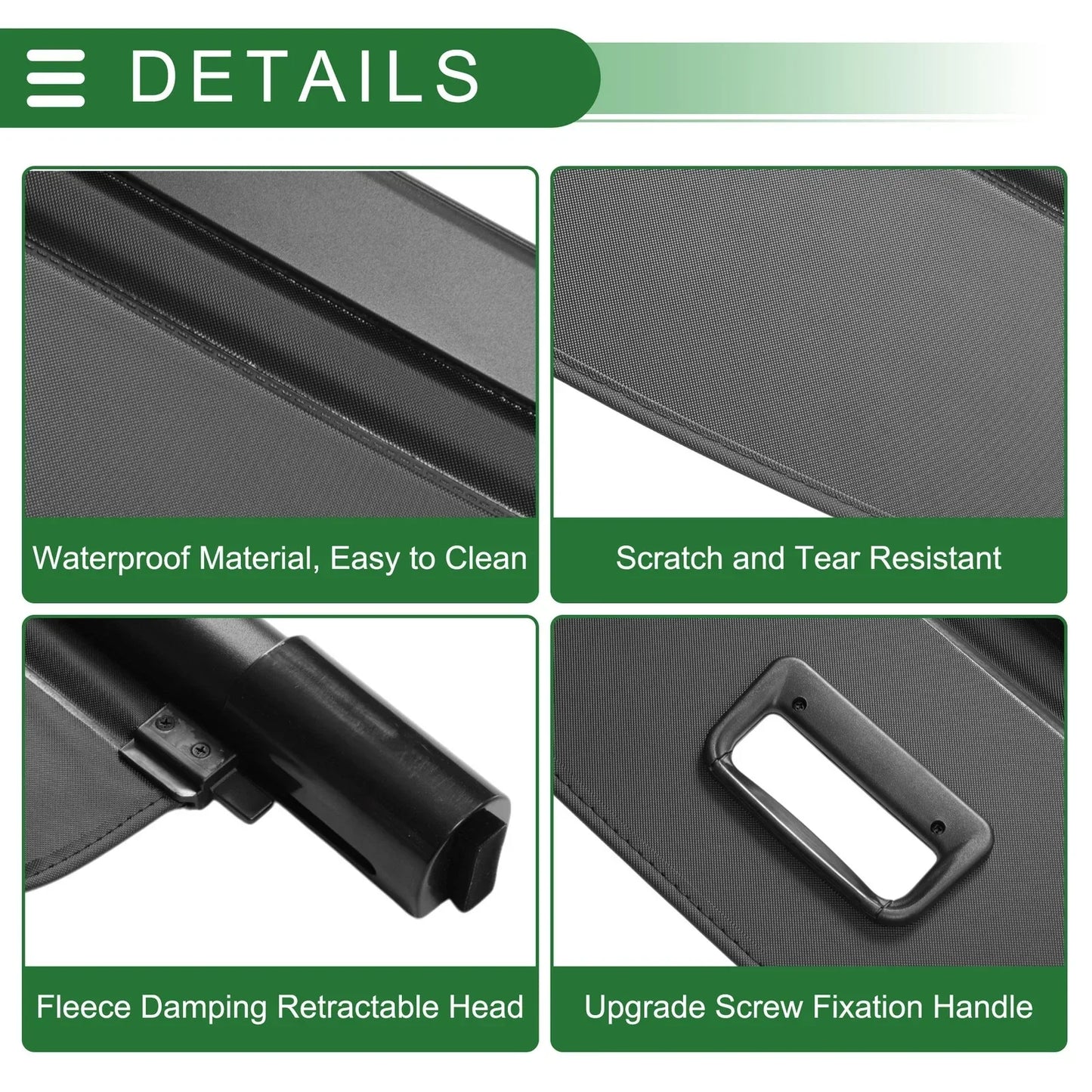Retractable Cargo Cover for Mercedes-Benz R-Class S251 (2007-2019) Black