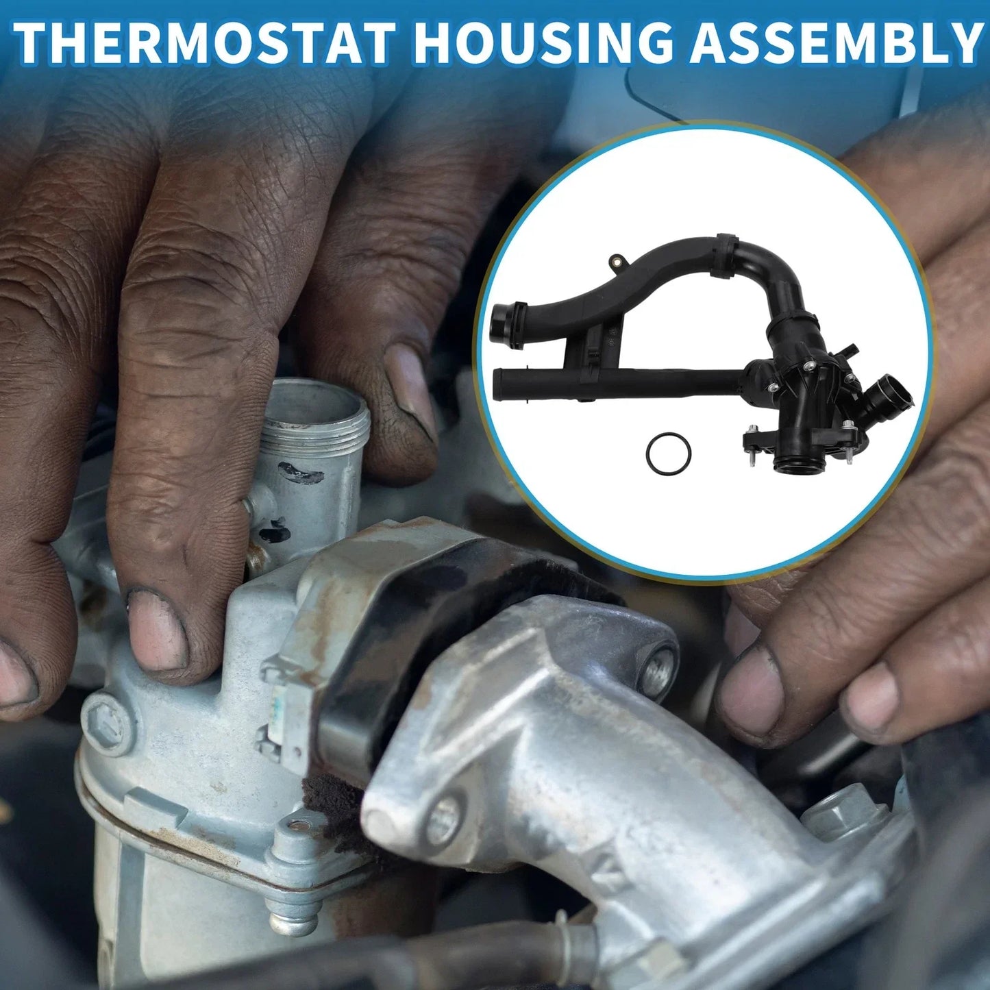 Engine Coolant Thermostat Housing for Mercedes-Benz E300 (2017-2019)