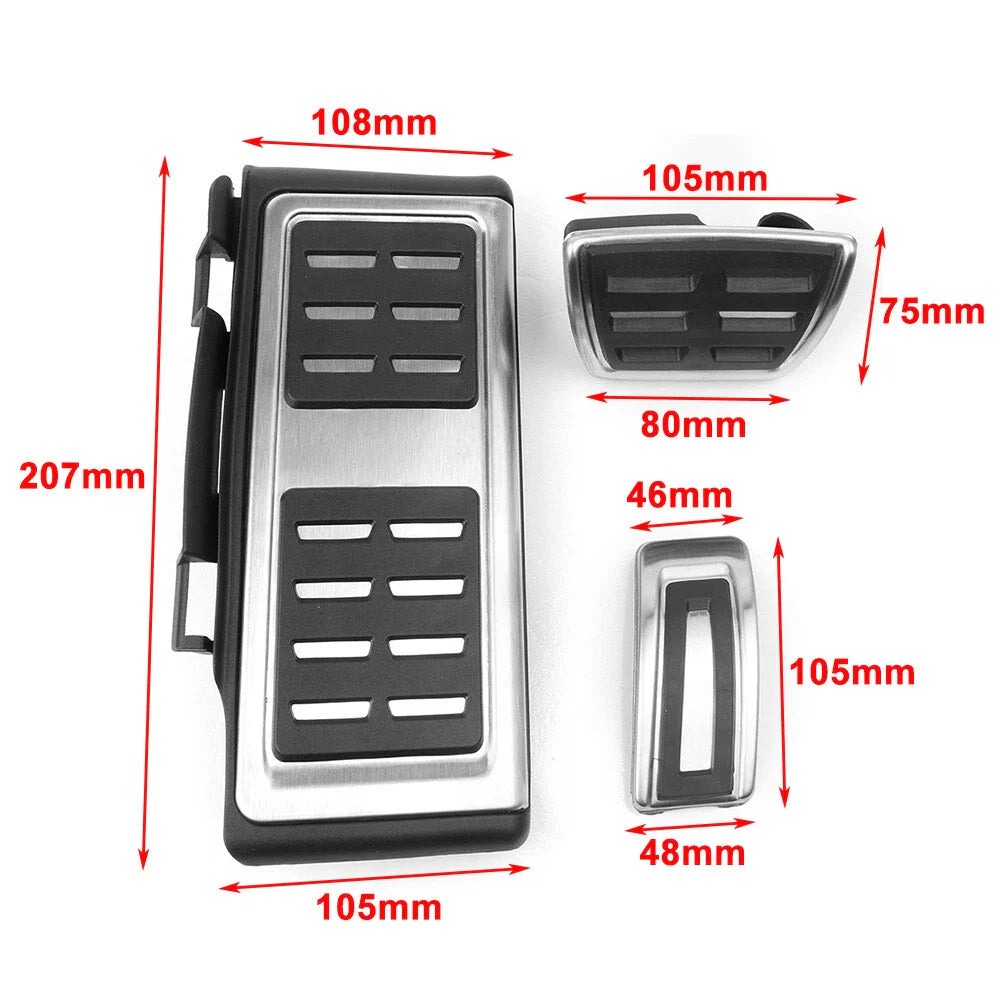 Foot Pedal Rest Gas Brake Cover Accelerator Pad for VW Golf 7 MK7 (2013-2020)