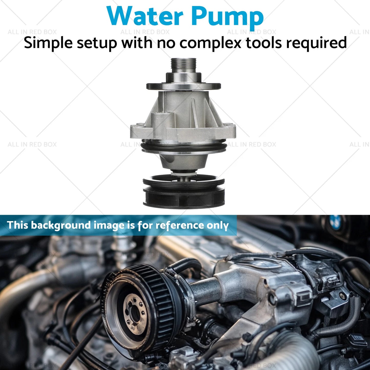 Water Pump for BMW E36 E46 E39 M50 M52 M54 325i 328i 528i (1992-2006)