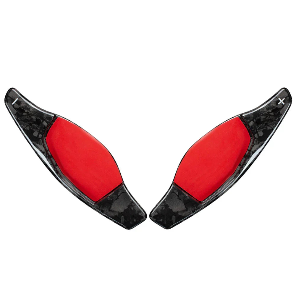 Carbon Fiber Steering Wheel Paddle Shifter Extensions for Audi R8 RS3 RS4 RS5 TT