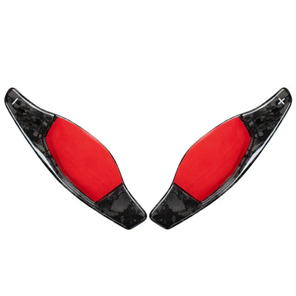 Carbon Fiber Steering Wheel Paddle Shifter Extensions for Audi R8 RS3 RS4 RS5 TT