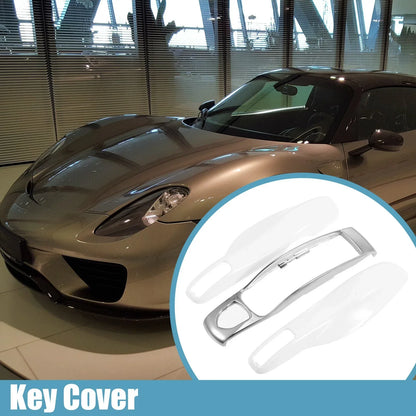 Vehicle Remote Key Cover for Porsche Macan 2014-Up - 1 x Key Shell Case White