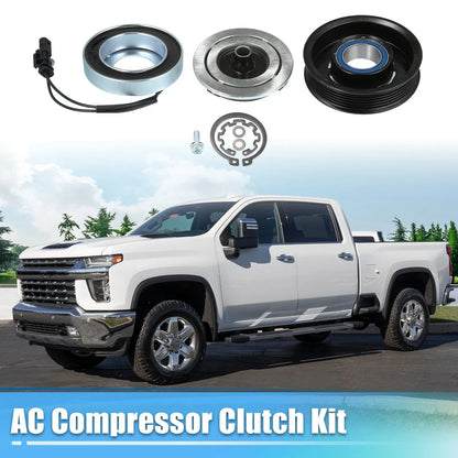 AC Compressor Clutch Set for Chevrolet Silverado 3500HD (2007-2014)
