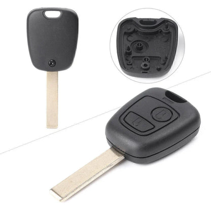 Button Smart Key Fob Shell Cover for Peugeot 206 307 (2000-2007)