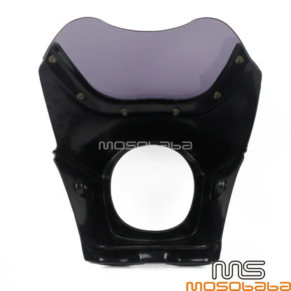 Motorcycle Headlight Fairing ABS Black for Honda Yamaha Suzuki Kawasaki (50)