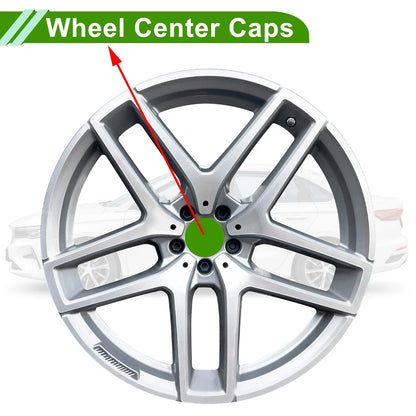 Wheel Center Caps for Lexus LX570 (2013-2015) - Titanium Tone Plastic 1 x Pc