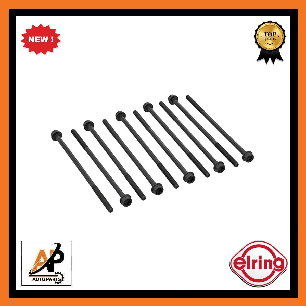 Cylinder Head Bolt Set Replacement for Fiat 500 Abarth  (1965–1970)