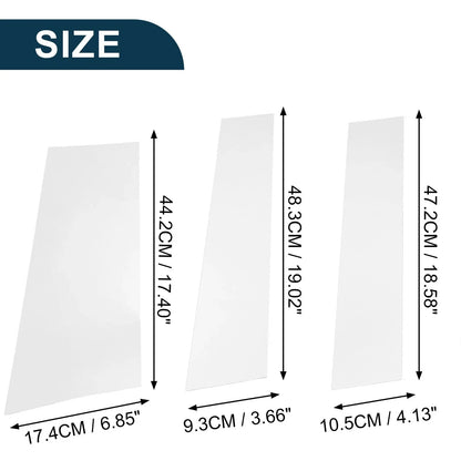 6 Pcs Door Pillar Window Trim for Honda Odyssey (2011-2017) Chrome Silver Tone
