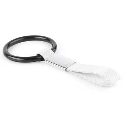 Tsurikawa Ring Handle Strap Charm for Subway Train Bus - Black