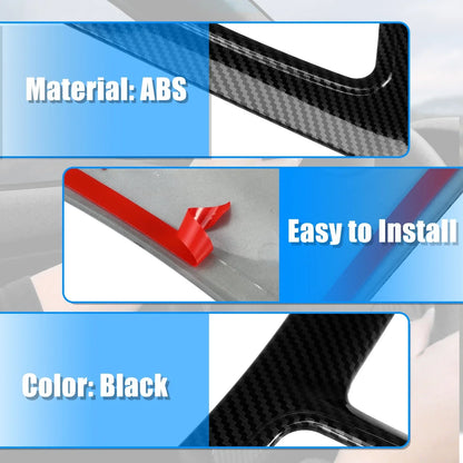 Carbon Fiber Black Central Control Gear Shift Panel Trim for Dodge