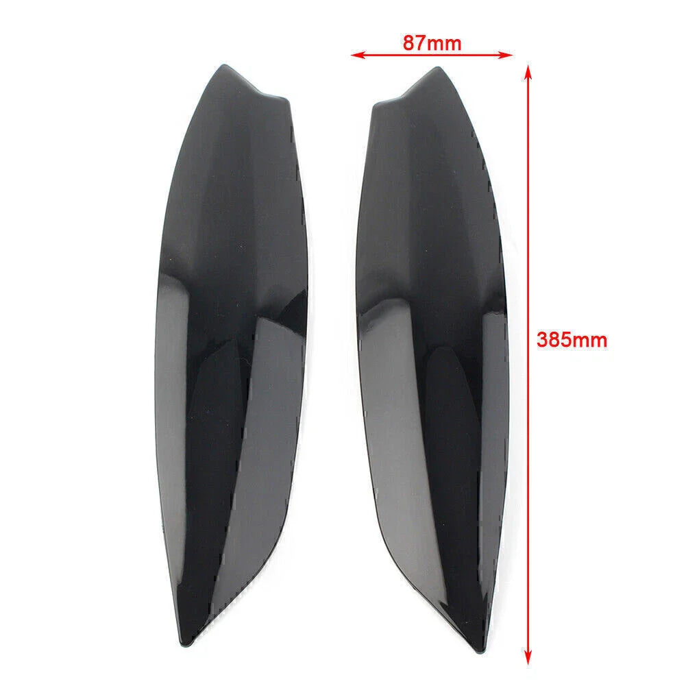 Glossy Black Headlight Eyelid Covers for VW Golf 5 R32 MK5 (2005-2007)