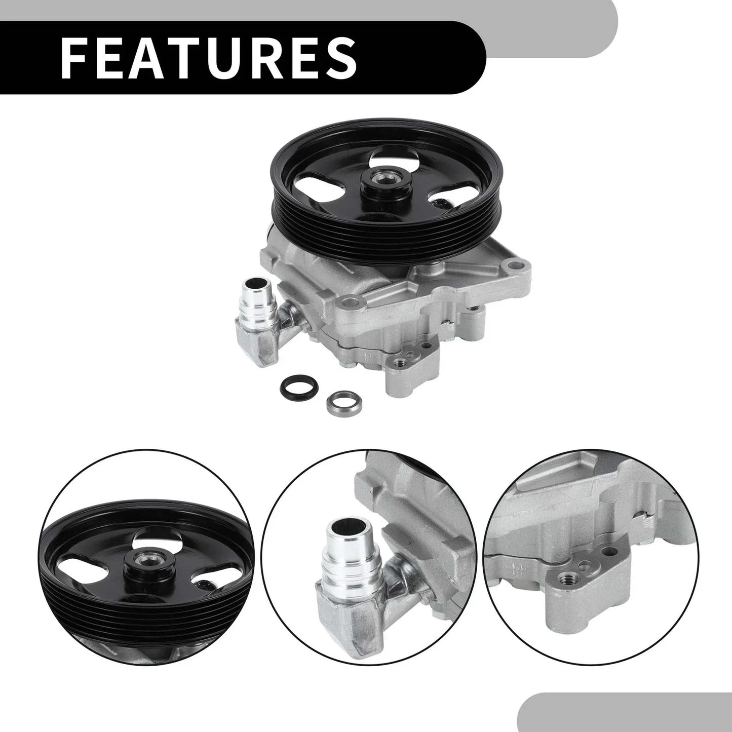 Car Power Steering Pump with Pulley for Mercedes-Benz ML320 (2000-2005)