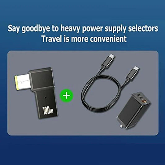 100W PD USB C Slim Square Adapter Connector for Lenovo