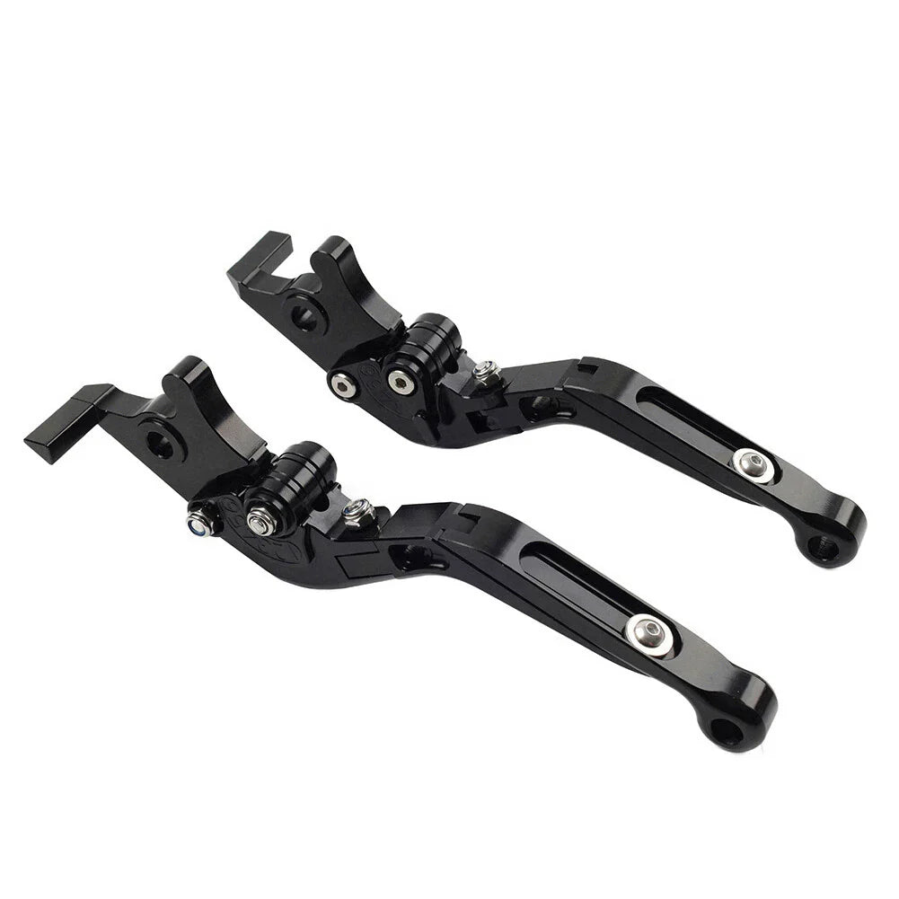 Extendable Brake Clutch Levers for BMW F650GS (2002-2007) Black
