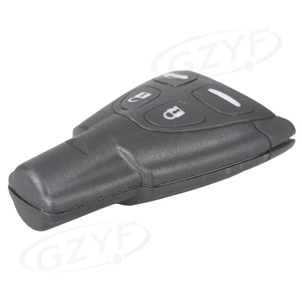 4 x Button Smart Key Fob Shell Cover for Saab 9-3 Sport (2003-2011) Black