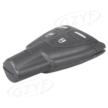 4 x Button Smart Key Fob Shell Cover for Saab 9-3 Sport (2003-2011) Black