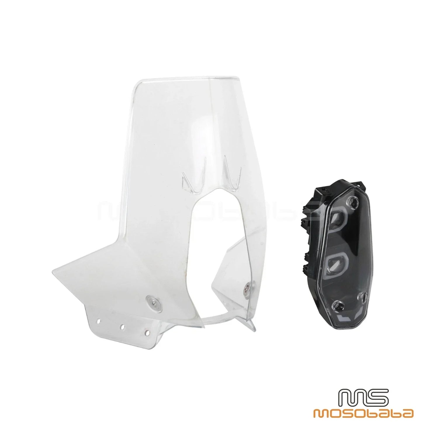 Windshield & LED Headlight for KTM 690 Enduro RALLY EXC BAJA (2019-2023)