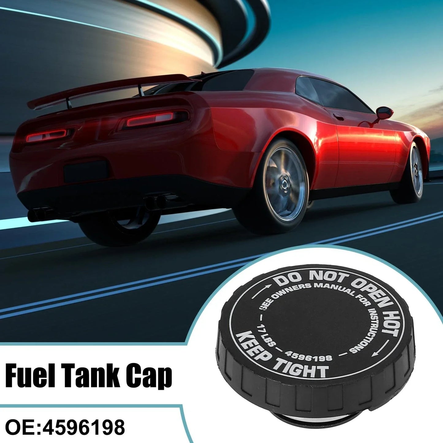 Engine Oil Fuel Tank Cap Cover for Dodge Ram 3500 (2004-2007)