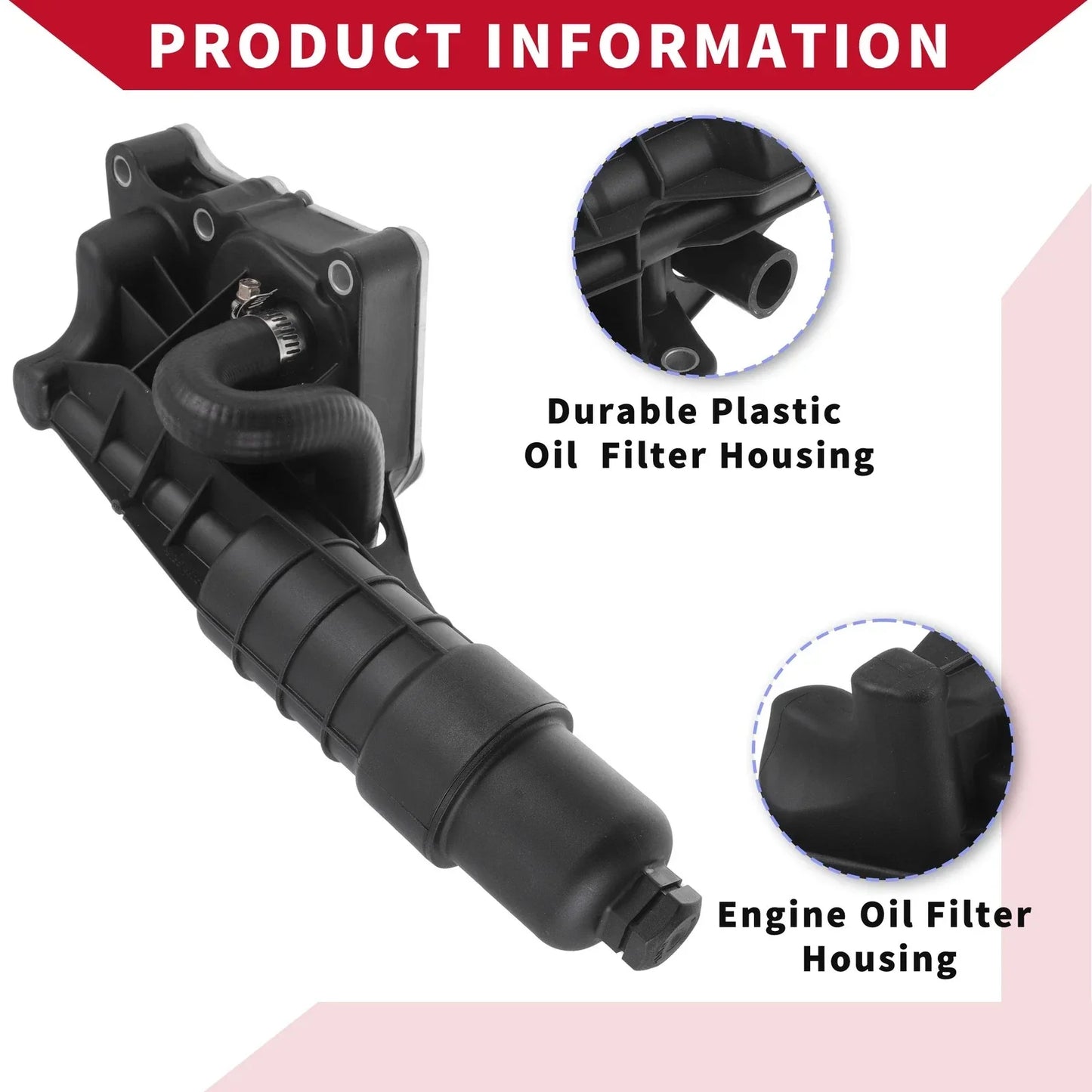 Engine Oil Filter Base Housing for Mercedes-Benz C250 (2012-2015)
