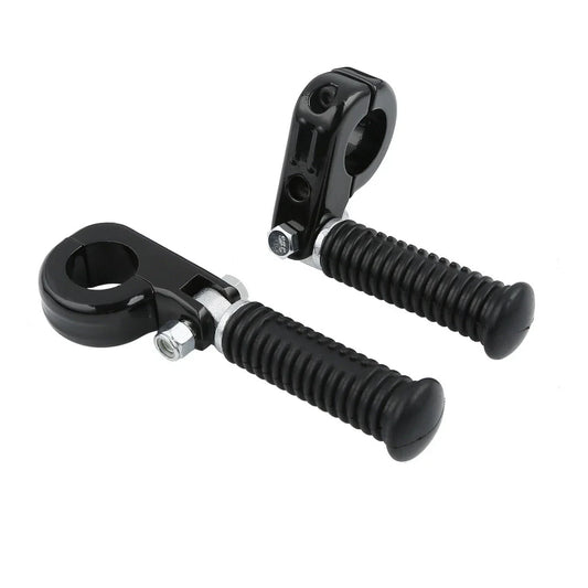 1 1/4" Black Highway Engine Guards Crash Bar Foot Pegs