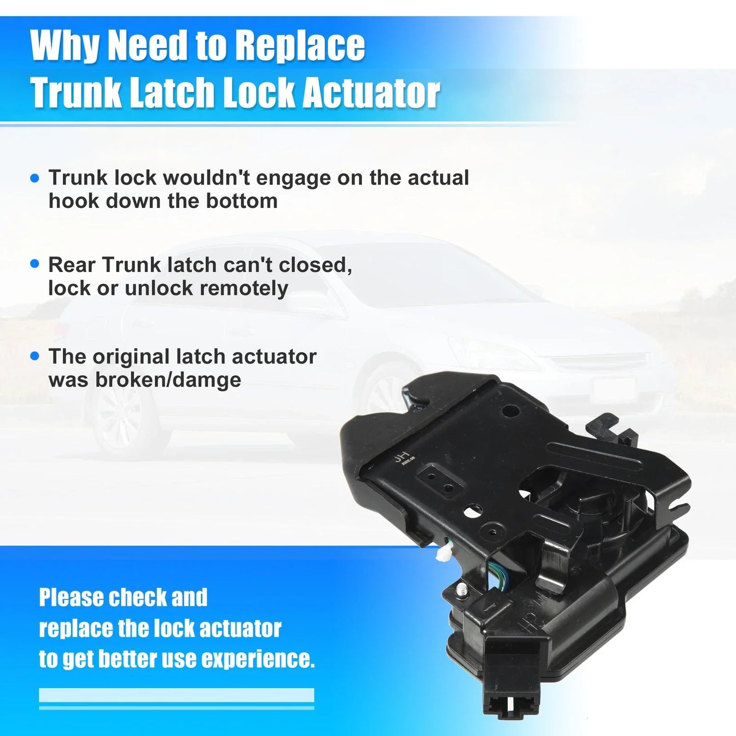 Car Rear Tailgate Latch Actuator for Honda Accord (2003-2007)