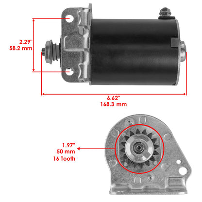 Caltric Starter Motor Replacement for John Deere ZTrak Mowers (Z365R–Z665)