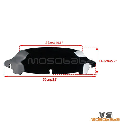 ABS Windshield for Harley Electra Glide, Street Glide, Ultra Limited (2014-2023)