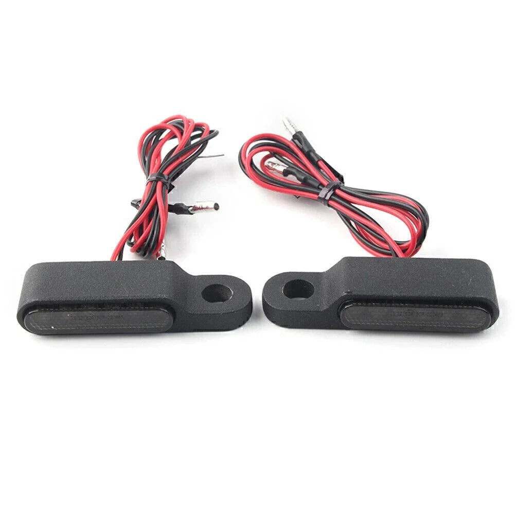 Mini LED Amber Turn Signal Blinker Lights for Motorcycle